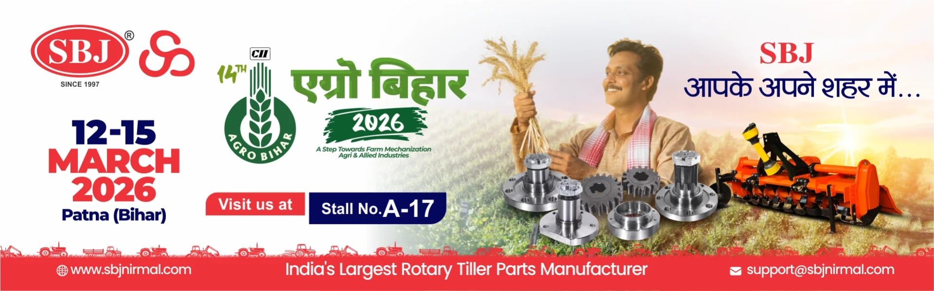 SBJ Nirmal at Agro Bihar 2026 | Stall A-17 | Patna